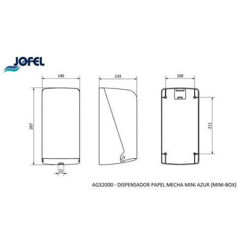 Диспенсер полотенец с центральной вытяжкой Jofel AG32000 фото 3