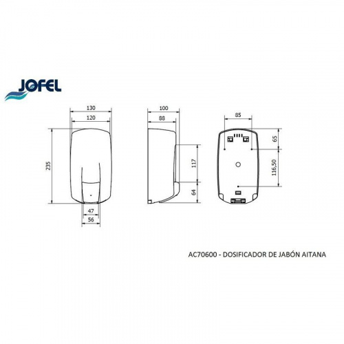 Дозатор жидкого мыла Jofel AC70600 фото 3