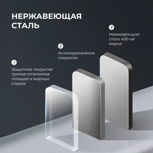 Сенсорная урна Kigi 60л. серебристый оттенок фото 5