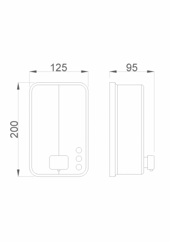 Дозатор Nofer Inox Evo 03050.B для жидкого мыла фото 3