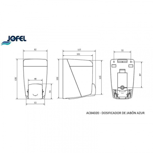 Дозатор жидкого мыла Jofel AC84020 фото 3