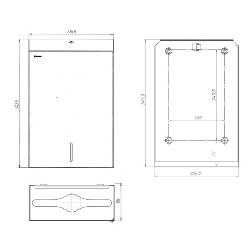 Диспенсер листовых полотенец MERIDA ASC106.R STELLA R фото 7