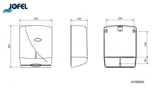 Диспенсер бумажных полотенец Jofel AH38000 фото 3