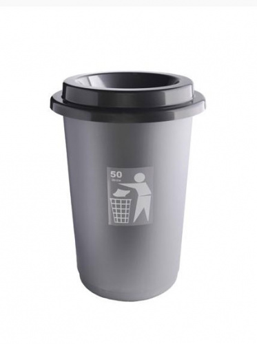 Бак для мусора Plafor ECO BIN 650-06 серый 50л