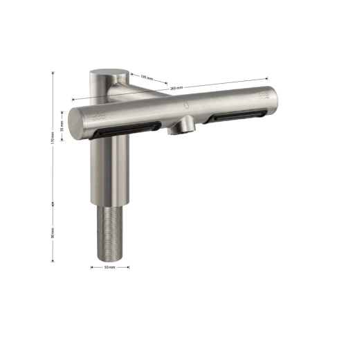 Сушилка для рук / смеситель Gfmark 6858-S фото 4