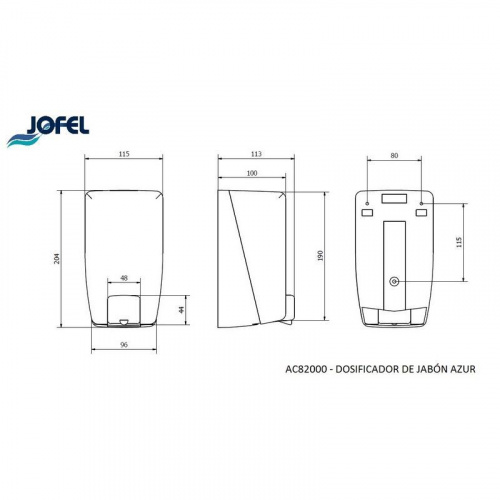 Дозатор жидкого мыла Jofel AC82000 фото 3