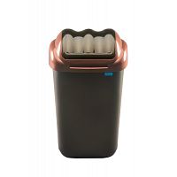 Бак для мусора Plafor FALA 655-02 черный/золотой 50л