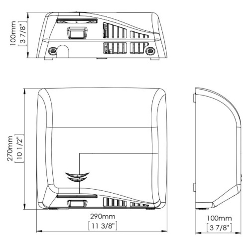 Сушилка для рук Mediclnics M06ACS скоростная фото 2