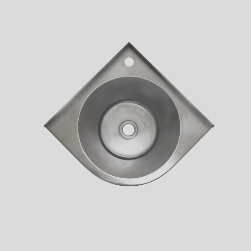 Раковина угловая Алсера СТ 135 стальная фото 2