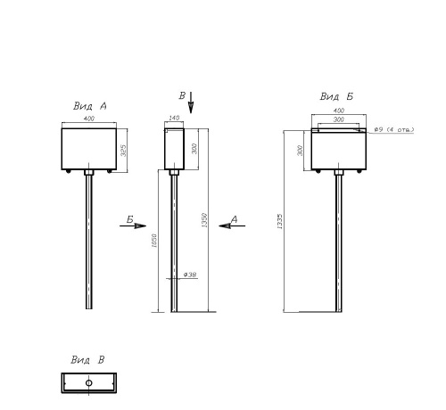 Чаша Генуя Алсера СТ напольная антивандальная 120 фото 4