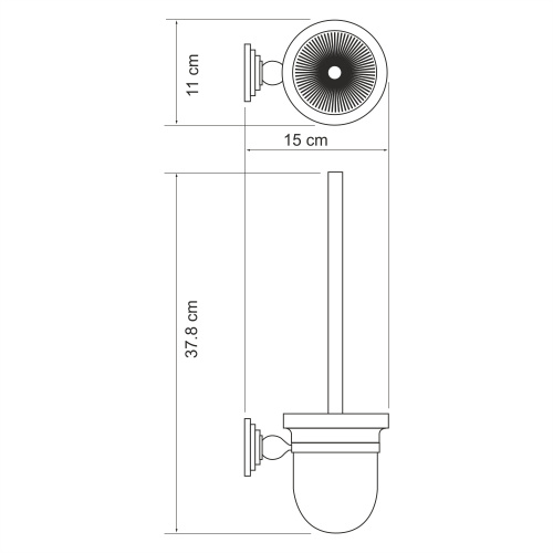 Щетка для унитаза WasserKRAFT К-7027 фото 3