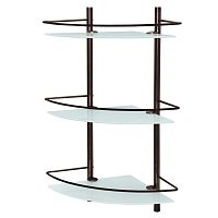 Полка стеклянная тройная угловая WasserKRAFT K-3633