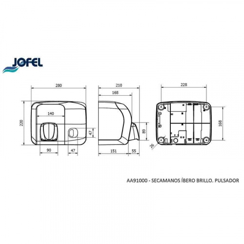 Сушилка для рук Jofel AA91000 фото 3