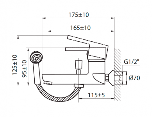 Смеситель для ванны Варион MB 9620633 фото 2