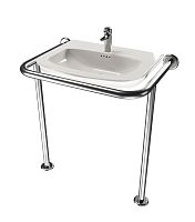 Поручень для раковины с креплением в пол и в стену Алсера 201СТ