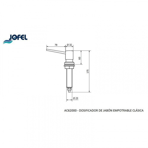 Дозатор жидкого мыла Jofel AC62000 фото 3