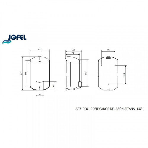 Дозатор жидкого мыла Jofel AC71000 фото 3