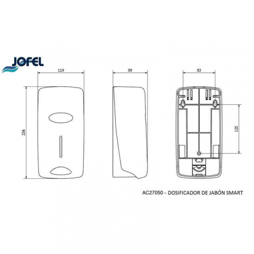 Дозатор жидкого мыла Jofel AC27050 фото 3