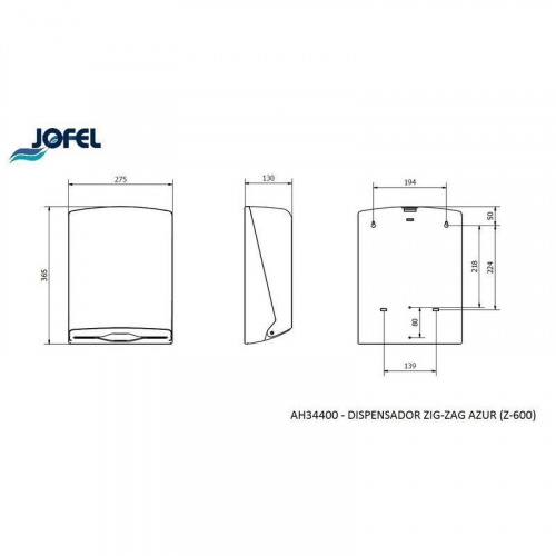 Диспенсер бумажных полотенец Jofel AH34400 фото 3