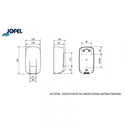 Дозатор жидкого мыла Jofel AC70700 фото 3