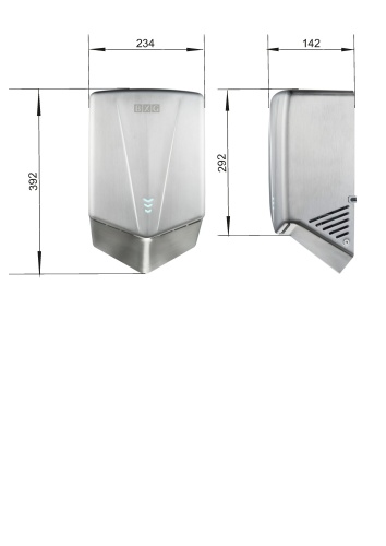 Сушилка для рук BXG-JET-5700A высокоскоростная фото 6