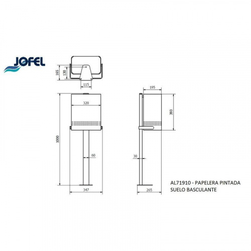 Урна уличная Jofel AL71910 фото 3