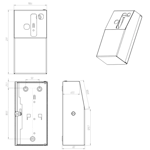Металлический контейнер для электронного освежителя MERIDA GSM018.R фото 2
